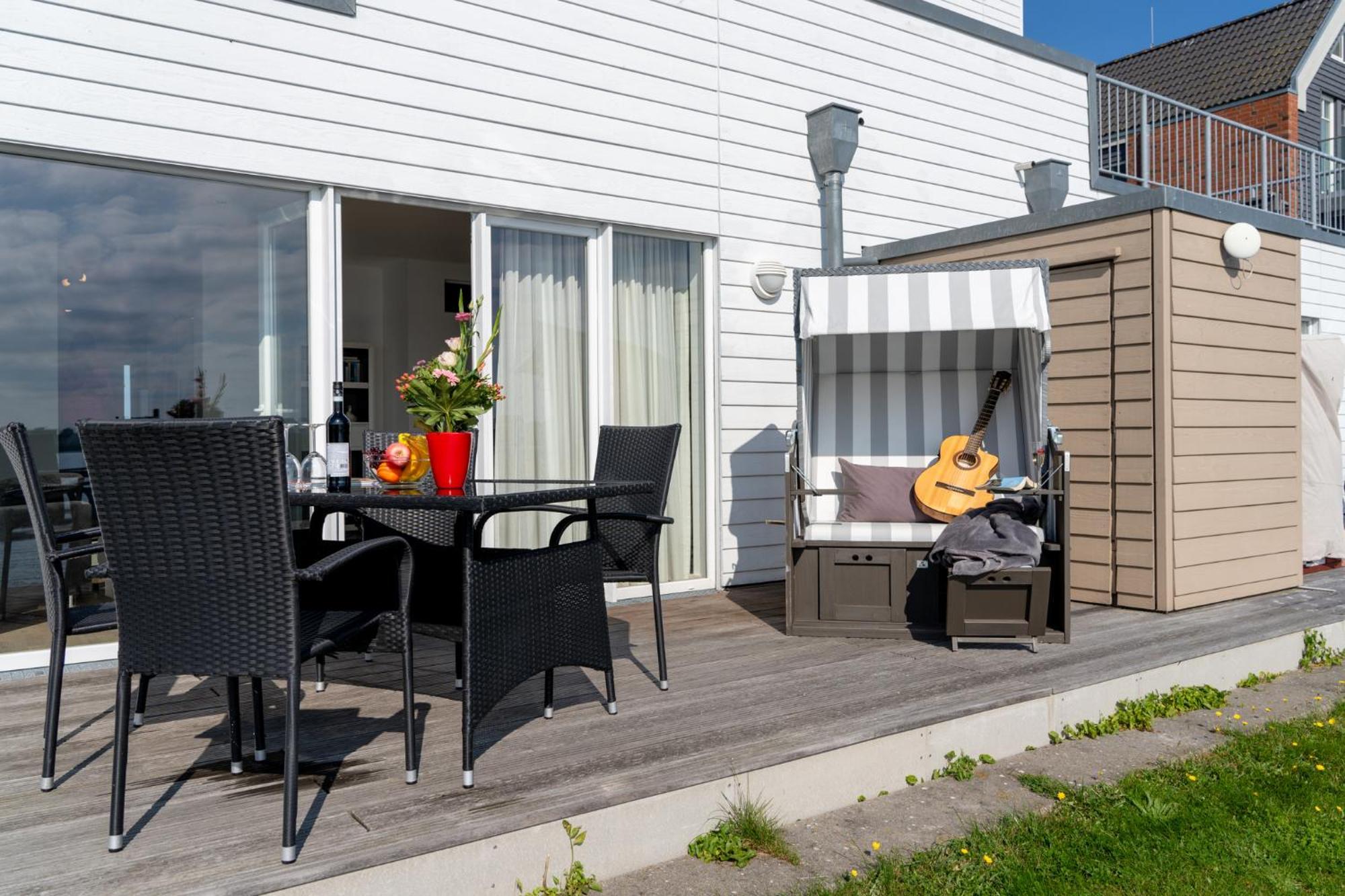 3-Zi-Fewo Brigantine 33 By Seeblick Ferien Oro, Wasserblick,Sauna Olpenitz Exterior photo